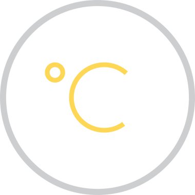 sıcaklık web simgesi basit illüstrasyon