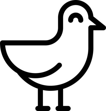 martı web simgesi basit illüstrasyon