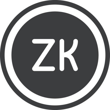 kwacha web simgesi, basit vektör illüstrasyonu 