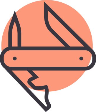 bıçak ağ simgesi, basit vektör illüstrasyonu 