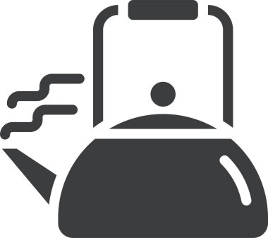 Çaydanlık. Web simgesi basit illüstrasyon 