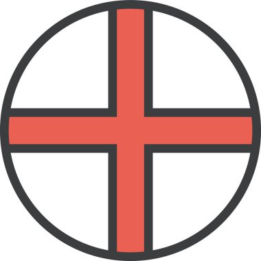 İngiltere bayrağı, vektör illüstrasyonu 