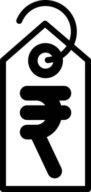 Rupi para birimi web simgesi, basit vektör illüstrasyonu 