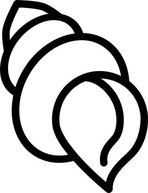 kabuk ağ simgesi basit illüstrasyon