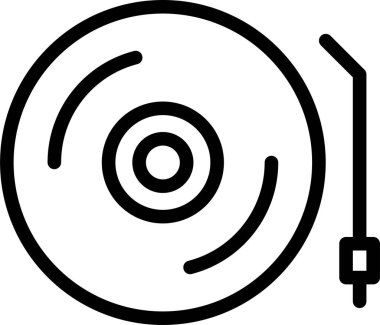 Müzik. Web simgesi basit illüstrasyon