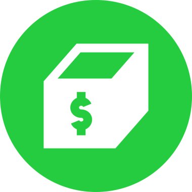 Dolar. Web simgesi basit tasarım