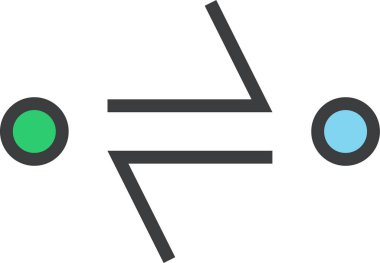 finans ve iş web simgesi, basit vektör illüstrasyonu 