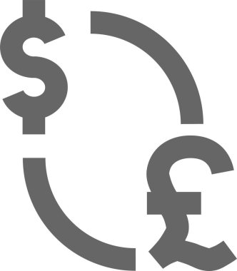 Para birimi. Web simgesi basit tasarım