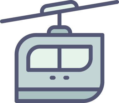 Tramvay. Web simgesi basit illüstrasyon