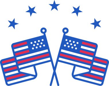 Bayrak simgesinin vektör illüstrasyonu