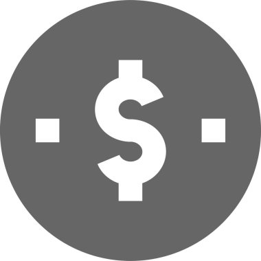 Dolar. Web simgesi basit tasarım