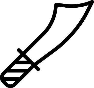 Bıçak. Web simgesi basit illüstrasyon