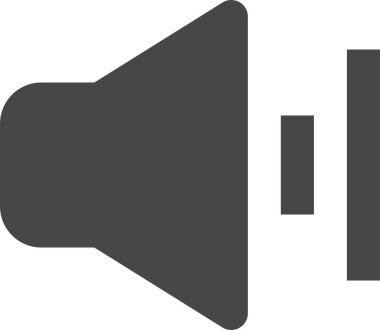 Ses. Web simgesi basit illüstrasyon