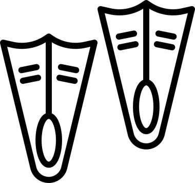 Yüzmek. Web simgesi basit illüstrasyon