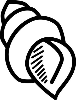 kabuk ağ simgesi basit illüstrasyon