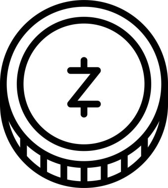 zcash. Web simgesi basit illüstrasyon