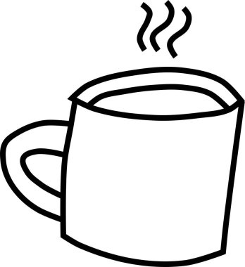 Çay. Web simgesi basit illüstrasyon