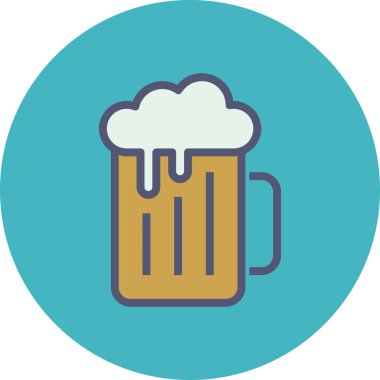 bira ikonu vektör illüstrasyonu