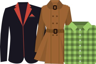 Takım elbiseli bir adamın vektör çizimi