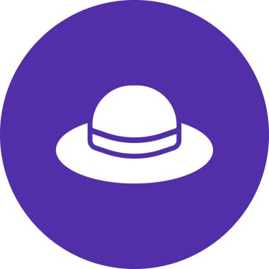 Bir cadı şapkası simgesinin vektör çizimi