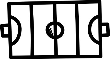 Hokey alanı web simgesi, vektör illüstrasyonu 