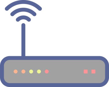 wifi web simgesi, basit vektör illüstrasyonu