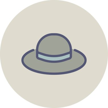 şapka vektör simgesi düzenlenebilir