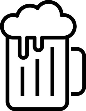 Bira. Web simgesi basit illüstrasyon