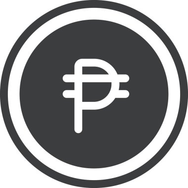 Peso web simgesi basit illüstrasyon