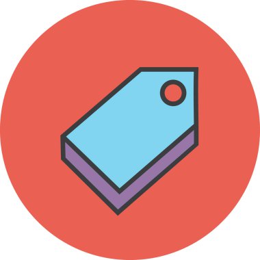 satış veya alışveriş web simgesi, basit illüstrasyon