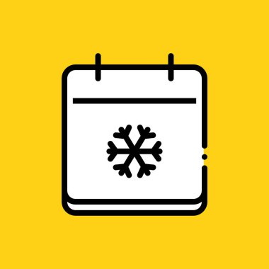 Takvim simgesi. vektör illüstrasyonu