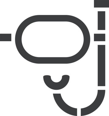 Gözlük. Web simgesi basit illüstrasyon 