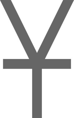 Yuan parası. Web simgesi basit illüstrasyon