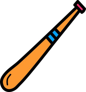 beysbol web simgesi basit illüstrasyon