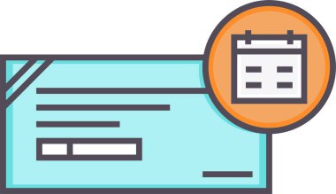 Belge. Web simgesi basit illüstrasyon