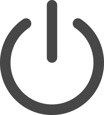 Güç. Web simgesi basit illüstrasyon