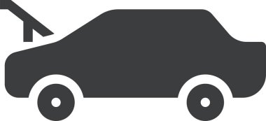 - Araba. Web simgesi basit illüstrasyon