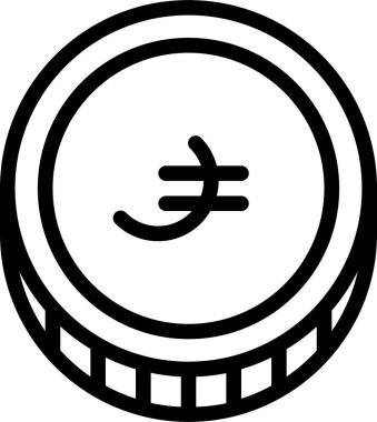Rupi para birimi web simgesi, basit vektör illüstrasyonu 