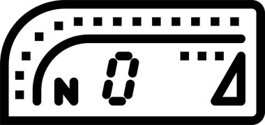 Gösterge paneli web simgesi basit illüstrasyon