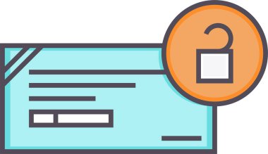 Belge. Web simgesi basit illüstrasyon