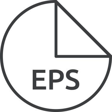 eps dosya biçiminin vektör illüstrasyonu