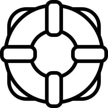 yaşam şamandırası web simgesi, basit vektör illüstrasyonu