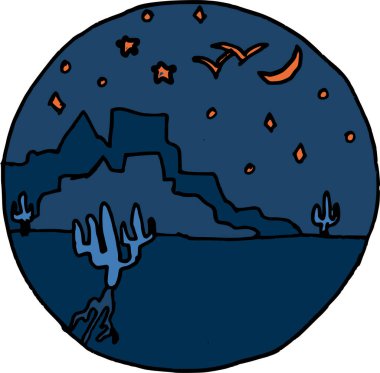 Çizgi film gezegeninin vektör çizimi