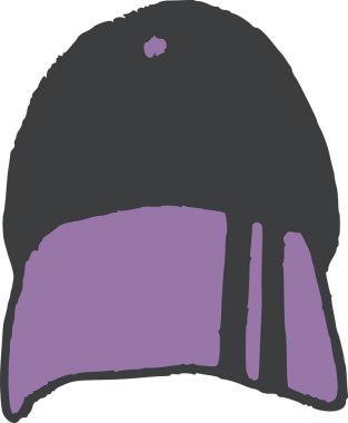 Bir kadın başlığının vektör illüstrasyonu