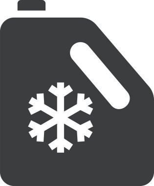 Kar tanesi. Web simgesi basit illüstrasyon