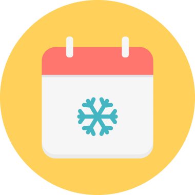 Takvim simgesinin vektör illüstrasyonu