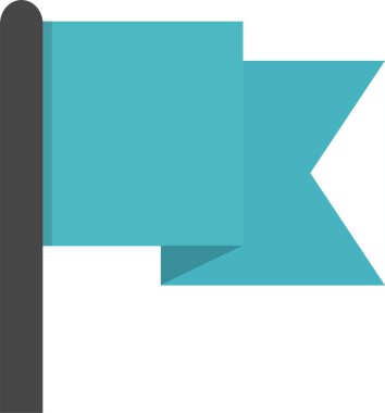 bayrak ikonu vektör illüstrasyonu 