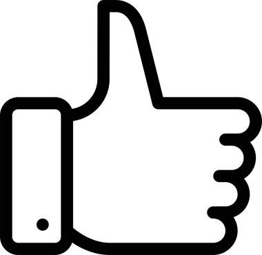 Başparmak yukarı. Web simgesi