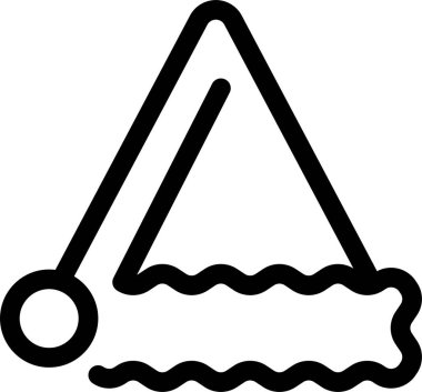 Noel 'de. Web simgesi basit illüstrasyon