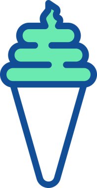 Dondurma. vektör illüstrasyonu 